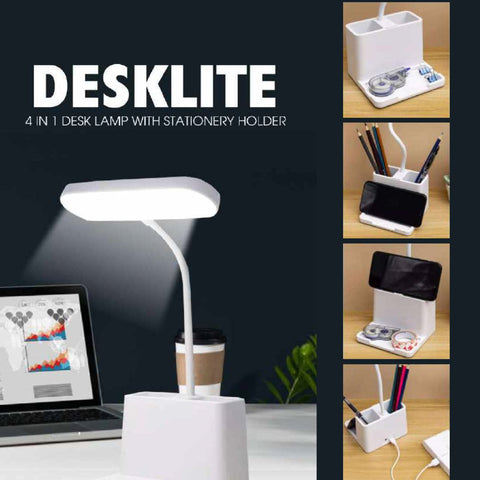4-in-1 Desk Lamp With Stationery Holder - DESKLITE