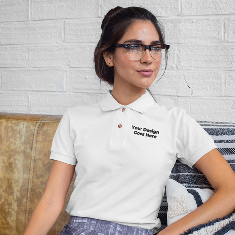 Embroidered Cotton Polo T-Shirts