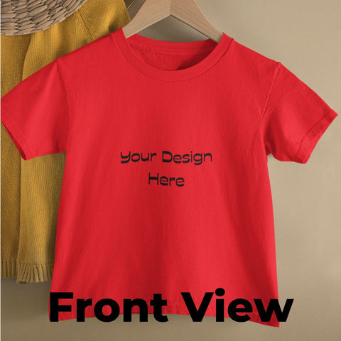 Custom Round Neck T-shirt For Toddlers & Kids