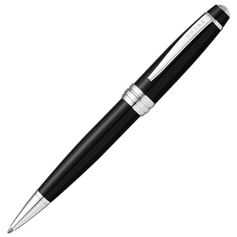 cross balley ballpoint pen black chrome