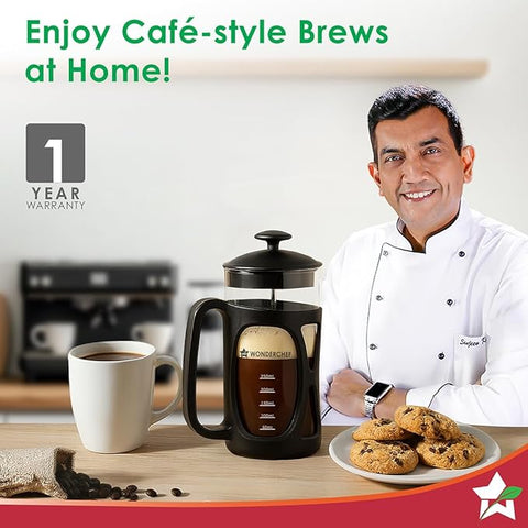 Wonderchef French Press Coffee & Tea Maker 350 ml