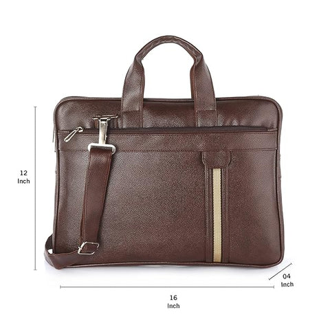 KC 05 Pyramid Laptop Bag Brown