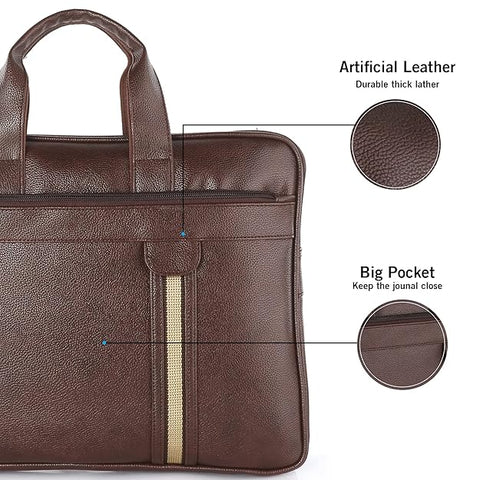 KC 05 Pyramid Laptop Bag Brown