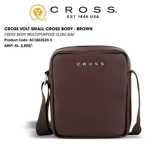 cross volt small cross body-brown