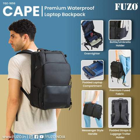 Cape - Premium Waterproof Laptop Backpack