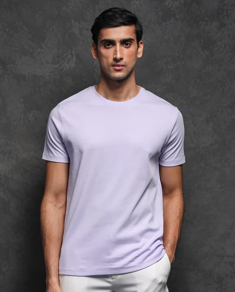 Rare Rabbit GUILD CASUAL - GIS-1 - BLACK SLIM FIT PLAIN T-SHIRT