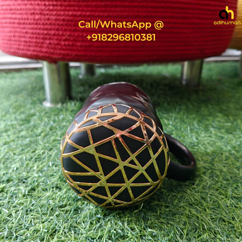 Black Gold Queen Printed Coffee Mug