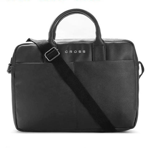 jiloz prime briefcase black with trolley strap