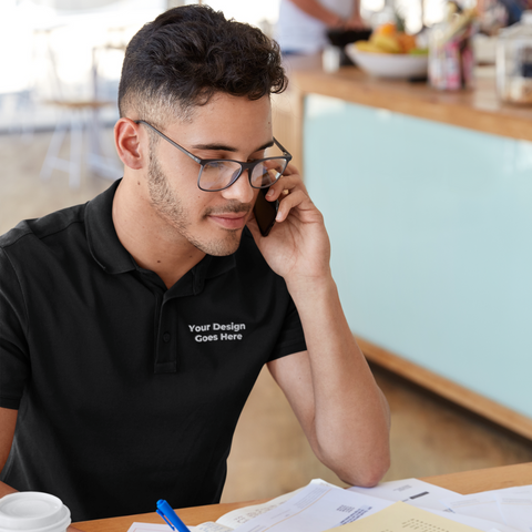 Embroidered Cotton Polo T-Shirts