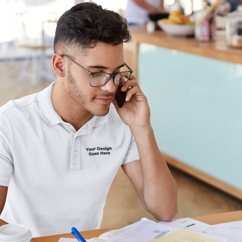 Embroidered Cotton Polo T-Shirts