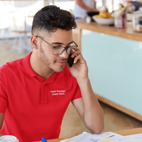 Embroidered Cotton Polo T-Shirts