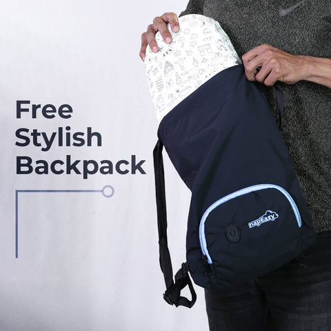napEazy Travel Pillow comes with a free backpack