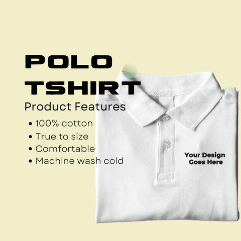 Embroidered Cotton Polo T-Shirts
