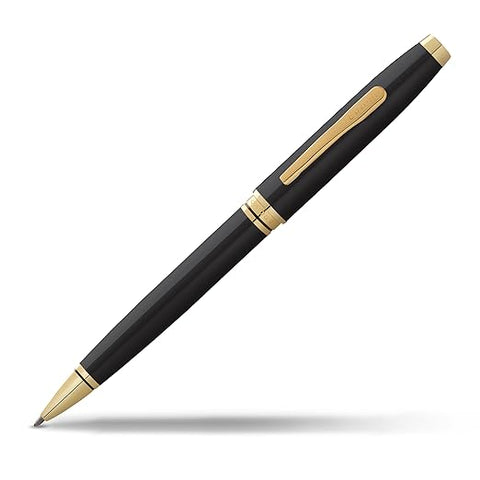 cross coventry black lacquer with gold-tone ballpoint pen