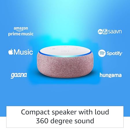 Echo Dot (3rd Gen) - #1 smart speaker brand in India with Alexa (Purple)