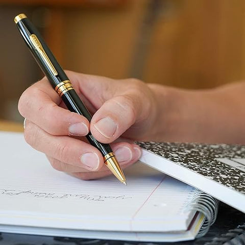 cross coventry black lacquer with gold-tone ballpoint pen