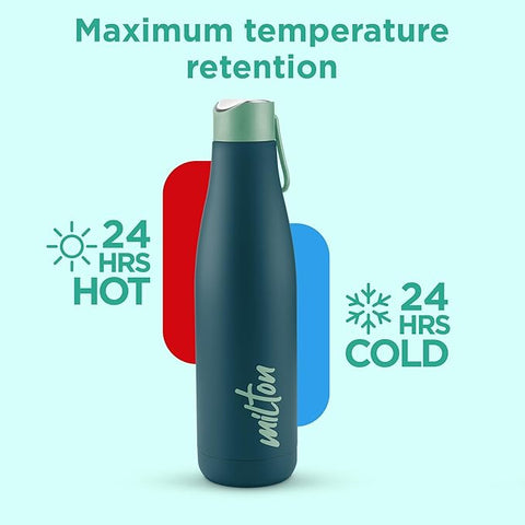Milton Fame 1000 Thermosteel Water Bottle 880 ml, 24 Hr Hot and Cold