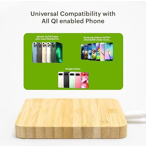 Pine 15 watt Wireless Charger with Usb Hub