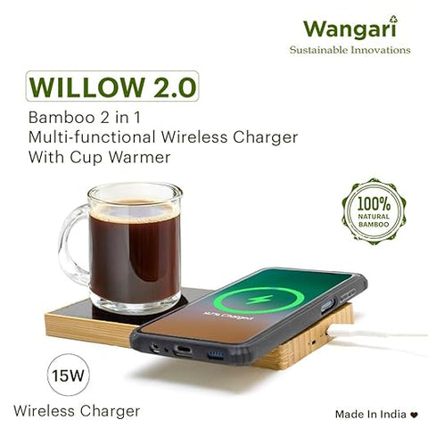 Willow Cup Warmer With Wireless Charger