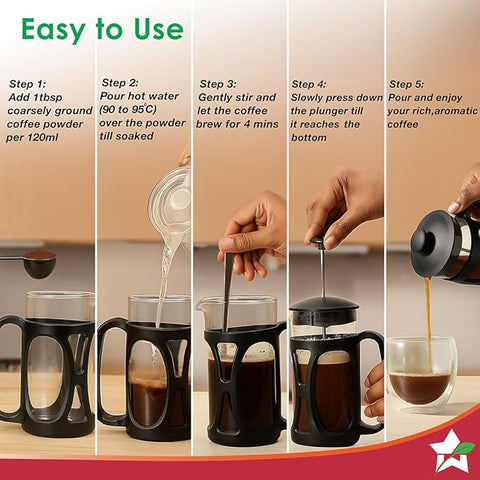 Wonderchef French Press Coffee & Tea Maker 350 ml