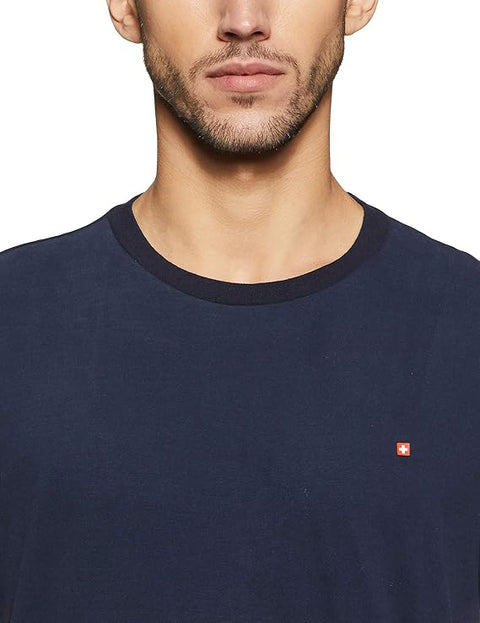 swiss military Mens Round Neck T-shirt