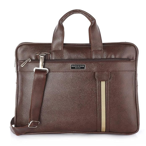 KC 05 Pyramid Laptop Bag Brown