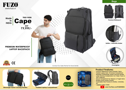 Cape - Premium Waterproof Laptop Backpack