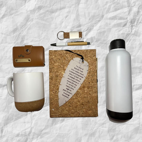 Eco Friendly Corporate Gift Box | White and Woody Themed