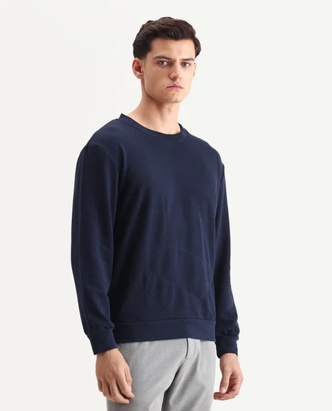 Rare Rabit REGULAR FIT EMBROIDERED SWEATSHIRT