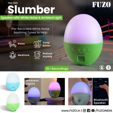 Slumber  Speaker with White Noise & Ambient Light