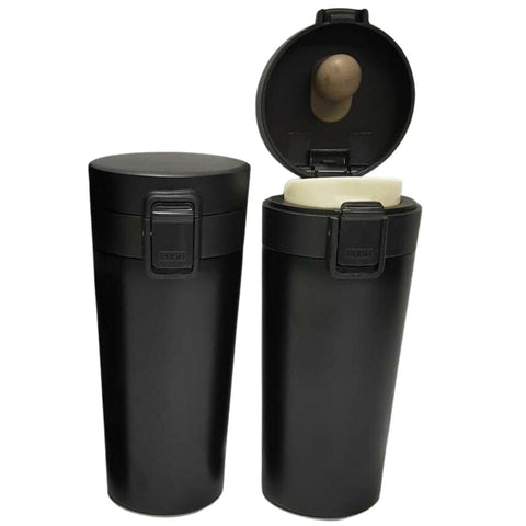 Sumeet Stainless Steel Vacuum Hot & Cold Travel Mug / Tumbler for  Drinks,Tea and Coffee, 350ML, Pack of 1, Black
