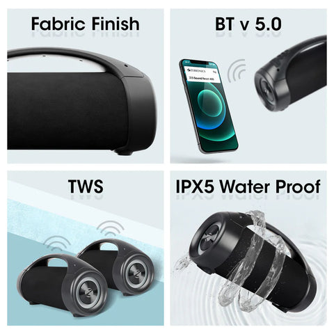 Zebronics SPK-ZEBRONICS PORTABLE BLUETOOTH SPEAKER (SOUND FEAST 400)