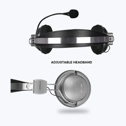 Zebronics H- ZEBRONICS  USB HEADPHONE WITH MIC (SUPREME)