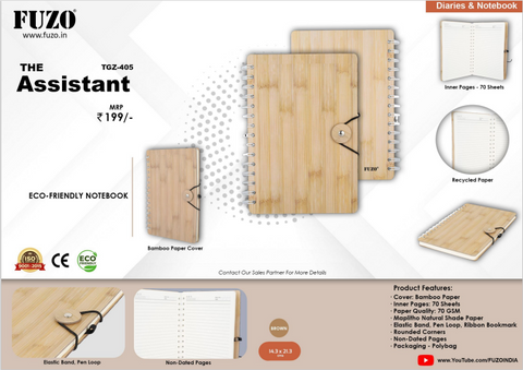 The Assistant  Eco-Friendly Notebook