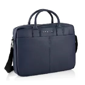 jiloz prime briefcase navyblue with trolley strap