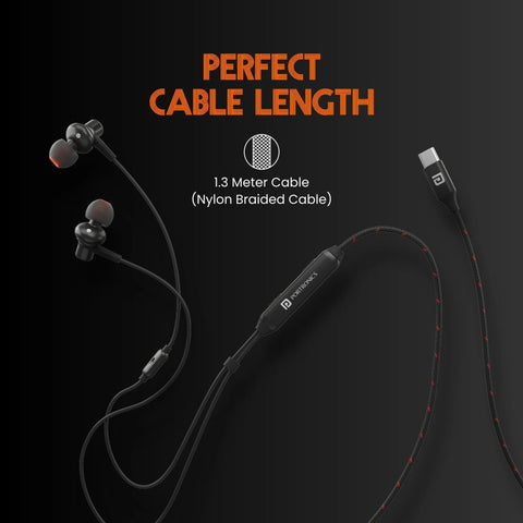 EAR 100 TYPE C INTERFACE EARPHONE WITH KARAOKE MIC