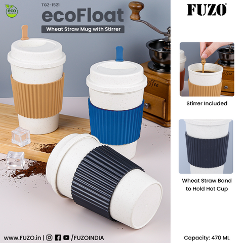 ecoFloat - Wheat Straw Mug with Stirrer