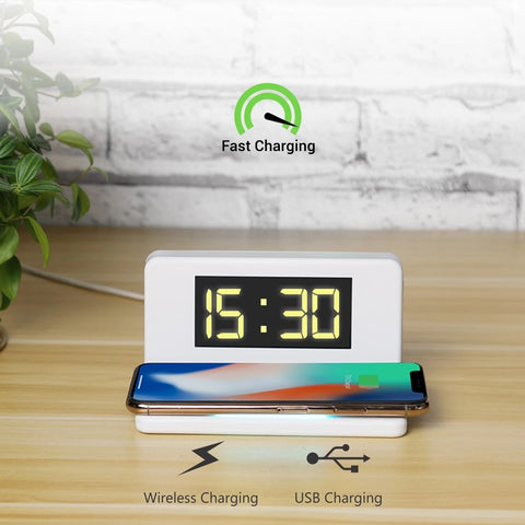 CIRI DESKTOP ALARM WITH WIRELESS CHARGER