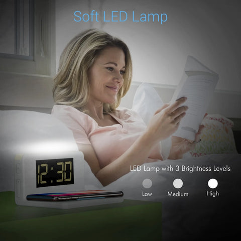 CIRI DESKTOP ALARM WITH WIRELESS CHARGER