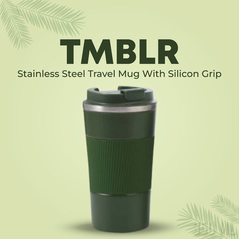 Stainless Steel Travel Mug With Silicon Grip - TMBLR - The Giving Tree