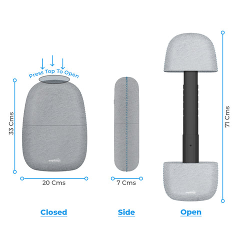 Dimensions of napEazy Travel Pillow