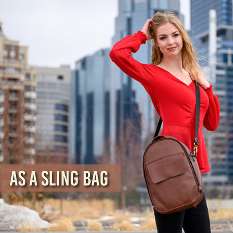 PACKEAZY Faux Leather - Most Useful and Stylish Day Bag - adihuman